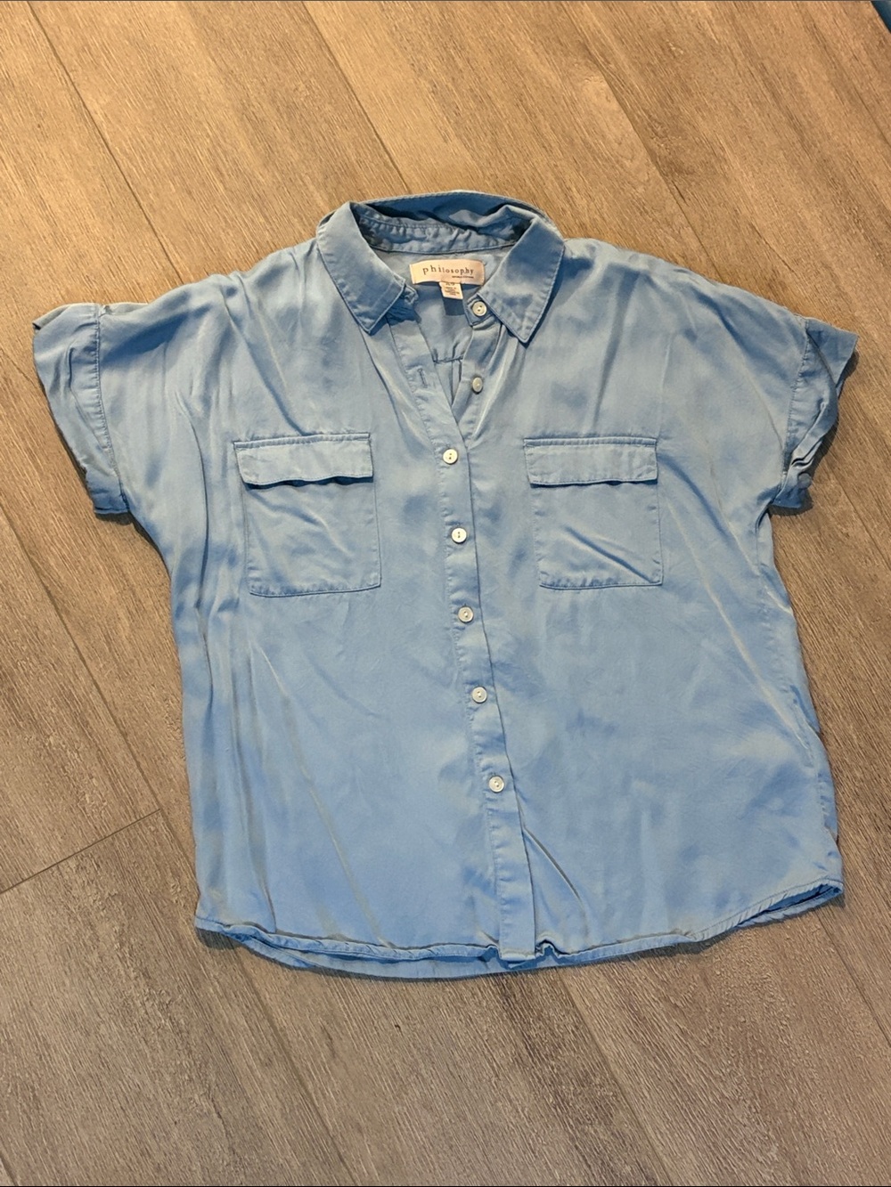 Philosophy Short Sleeve Button Down